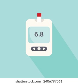 Vektorgrafik eines Glukometers-Blutzuckerspiegels