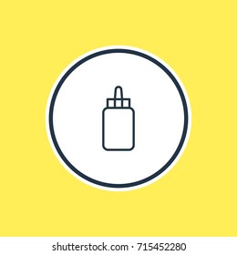 Vector Illustration Of Glue Outline. Beautiful Stationery Element Also Can Be Used As Adhesive  Element.