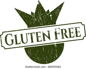 Vector illustration of Gluten Free rubber seal
