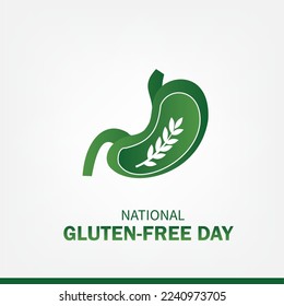Vector Illustration of Gluten-Free Day. Simple and Elegant Design