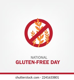 Vector Illustration of Gluten-Free Day. Simple and Elegant Design