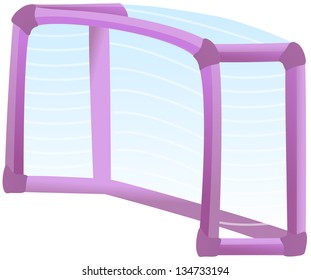 Vector illustration of a goalpost