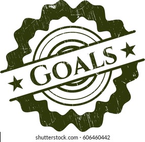 Vector Illustration of Goals rubber seal