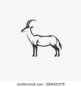 Vector illustration of a goat