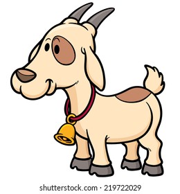Vector illustration of Goat Cartoon