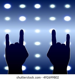vector illustration goat gesture