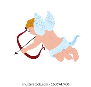 Vector illustration of god of love, Cupid 