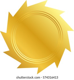 Vektorgrafik des Goldenen Chakra-Symbols