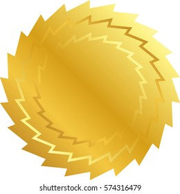 Ilustración vectorial del icono de la Chakra de oro
