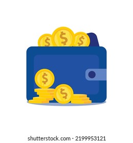vector illustration of gold coins, finance, investment, banking.