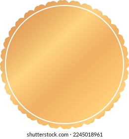  ilustración vectorial de la pancarta del premio de color oro