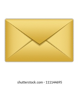 Vector Illustration Of Gold Envelope