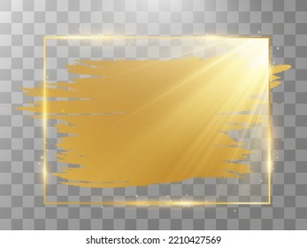 Vektorgrafik eines Goldrahmens .	
