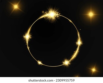 Vektorgrafik eines goldenen Rahmens auf einem Hintergrund.	
