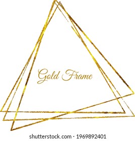 Vector illustration with gold frame. Style with copy space for text. Backdrop for greeting cards, posters, banners, and placards.