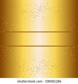 Vector illustration of Gold glitter background.