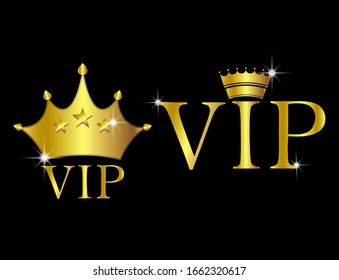 Vector illustration gold label for various related work