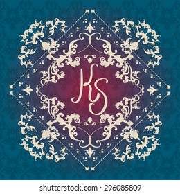 Vector illustration of a gold lace pattern or Baroque, Victorian style. 
Luxury design with space for text and background of a similar element. 
For wedding invitations, greeting cards.