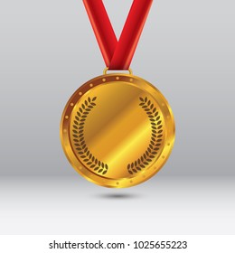 Vector Illustration : Gold Medal Vector