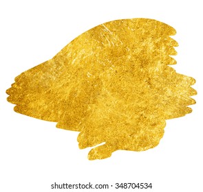 Vector illustration of gold pain