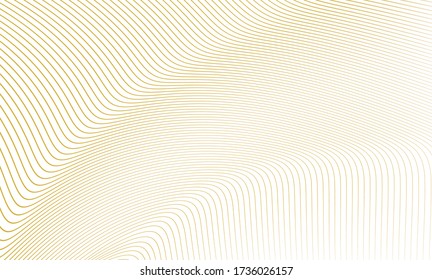 Vector Illustration of the gold pattern of lines abstract background. EPS10.	
