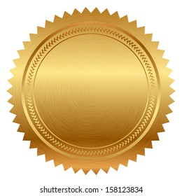 Vector illustration of gold seal - Shutterstock ID 158123834