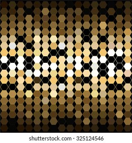 Vector illustration of Gold sequins abstract background.