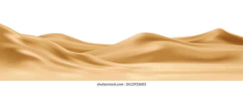 Vector Illustration of Gold Shaded Waves Forming a Fluid Background Design.