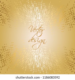 Vector illustration of Gold shining background. Vector design