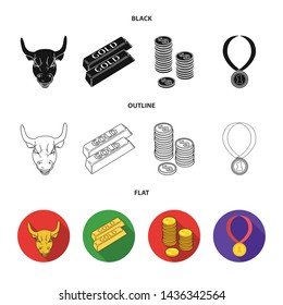Vector illustration of and gold sign. Set of and golden stock vector illustration.