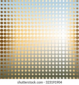 Vector illustration of Gold silver background.