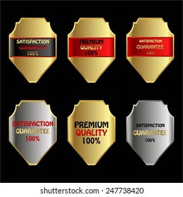 Vector illustration of Gold and silver. Premium quality 100%.