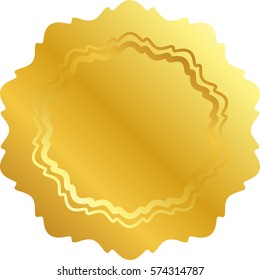 Ilustración vectorial del icono de la estrella del oro
