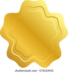Ilustración vectorial del icono de la estrella del oro
