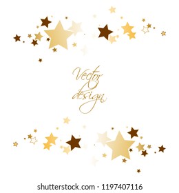 Vector illustration of Gold stars
