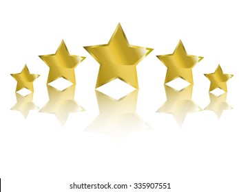 Vector illustration gold stars