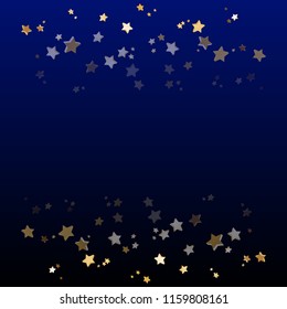 Vector Illustration Gold Stars On Blue Stock Vector (Royalty Free ...