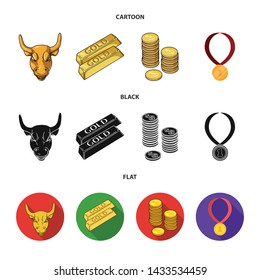 Vector illustration of and gold symbol. Set of and golden stock vector illustration.