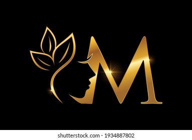 Eine Vektorgrafik des Anfangsschreibens "Goldene Schönheit"