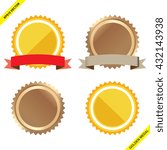 Vector illustration of Golden and Bronze medal isolated, easy for using to post on photos or artworks