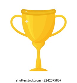 vector illustration of golden cup 