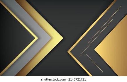 vector illustration golden and dark background design template