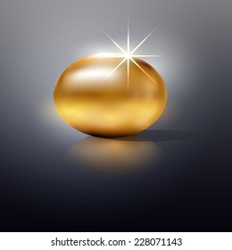 Vector Illustration Golden egg background.VIP premium