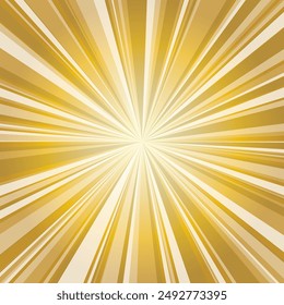 vector illustration of golden flash with gradation -square version-