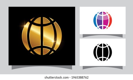A vector Illustration of Golden Globe Vector Sign