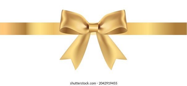 Vector illustration of golden ribbon