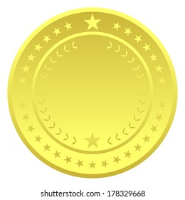 Vector Illustration of Golden seal