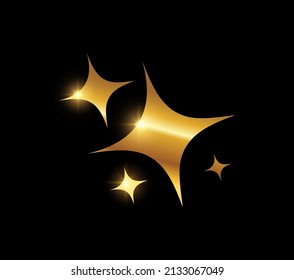 Ilustración vectorial de la señal del vector estrella dorada