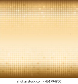 Vector illustration of Golden Square on a gold background.