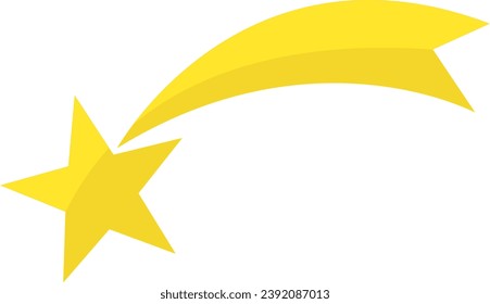 vector illustration of a golden star on a transparent background